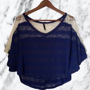 3 for $15 Love Culture Blue Top